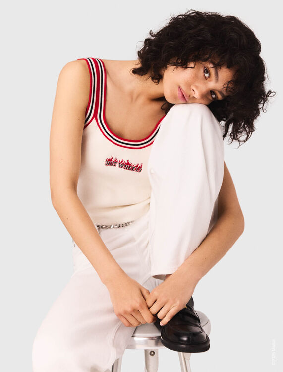 Knit crop top - Tops - MAJE