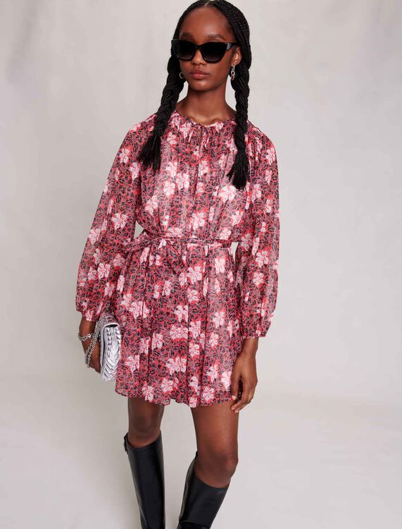 Short floral dress - Dresses - MAJE