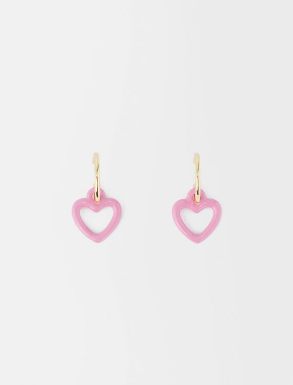 Pink heart earrings - Other Accessories - MAJE
