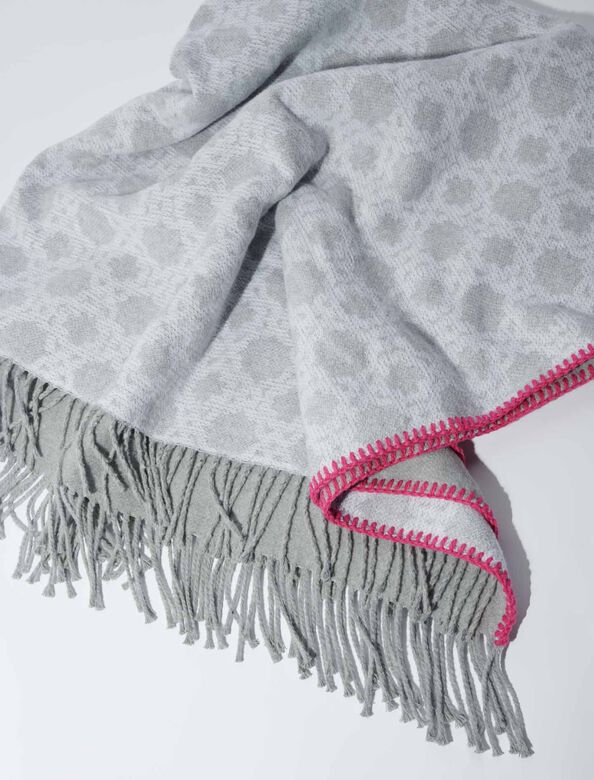 Monogram poncho : Scarves and shawls color Pearl Grey