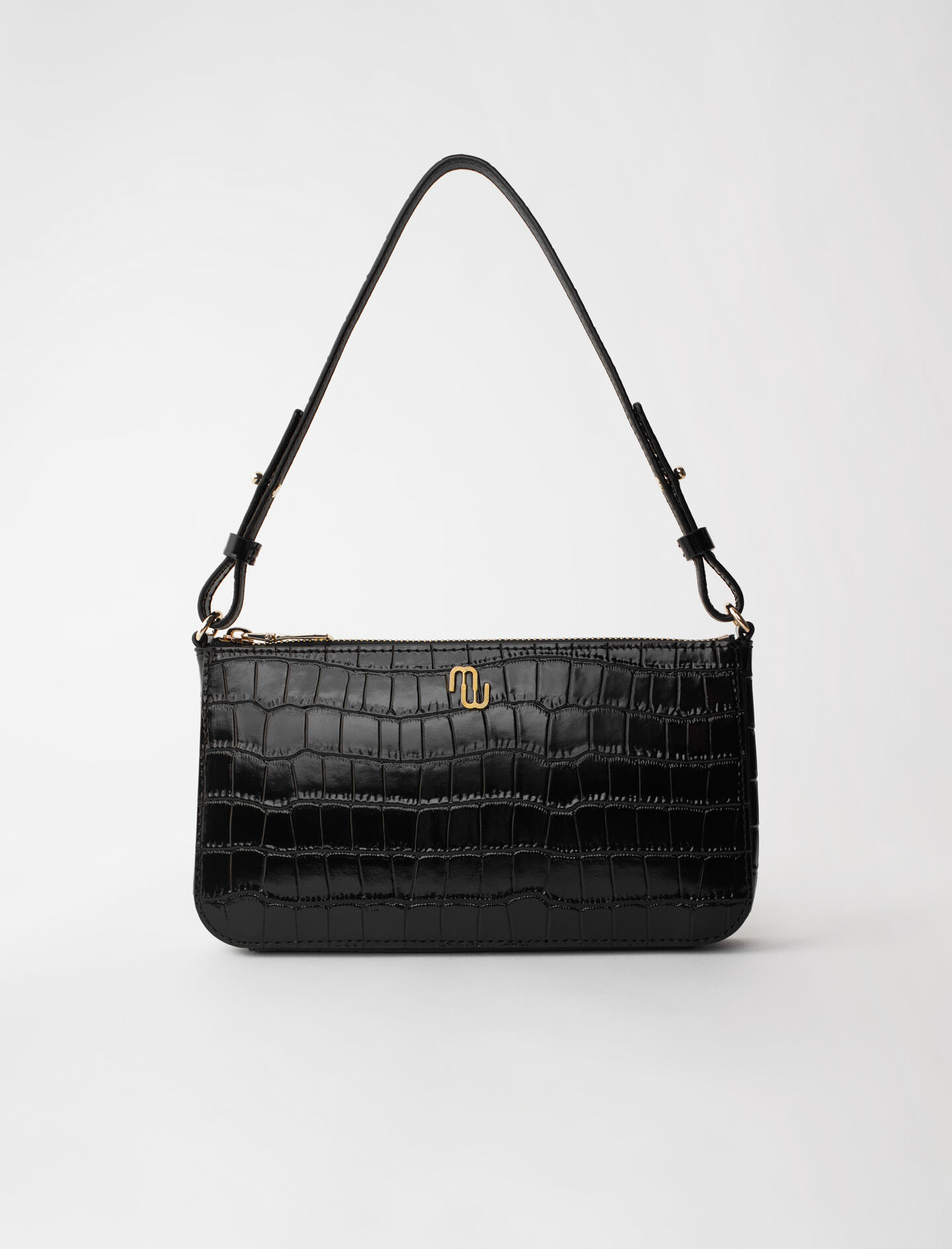 leather baguette handbag