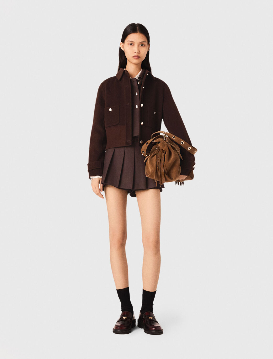 Short reversible coat - Blazers & Jackets - MAJE