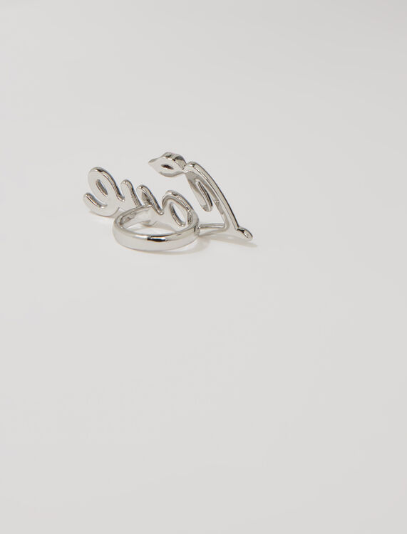 Rhinestone Love ring - Jewelry - MAJE