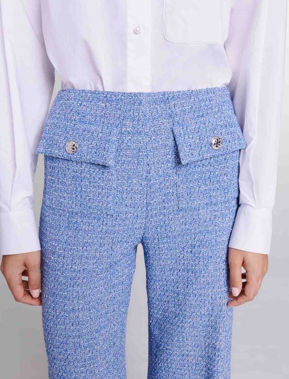 Tweed trousers : Trousers & Jeans color Blue
