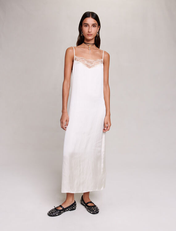 Satin-look maxi dress - Fall-Winter Collection - MAJE