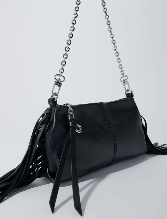 Miss M plain leather clutch bag - Miss M Bags - MAJE