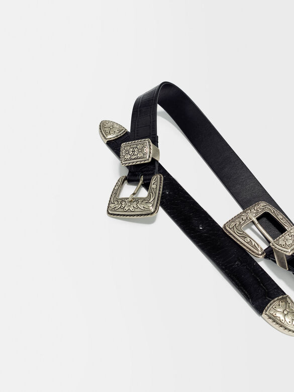 Double buckle belt : Other Accessories color 