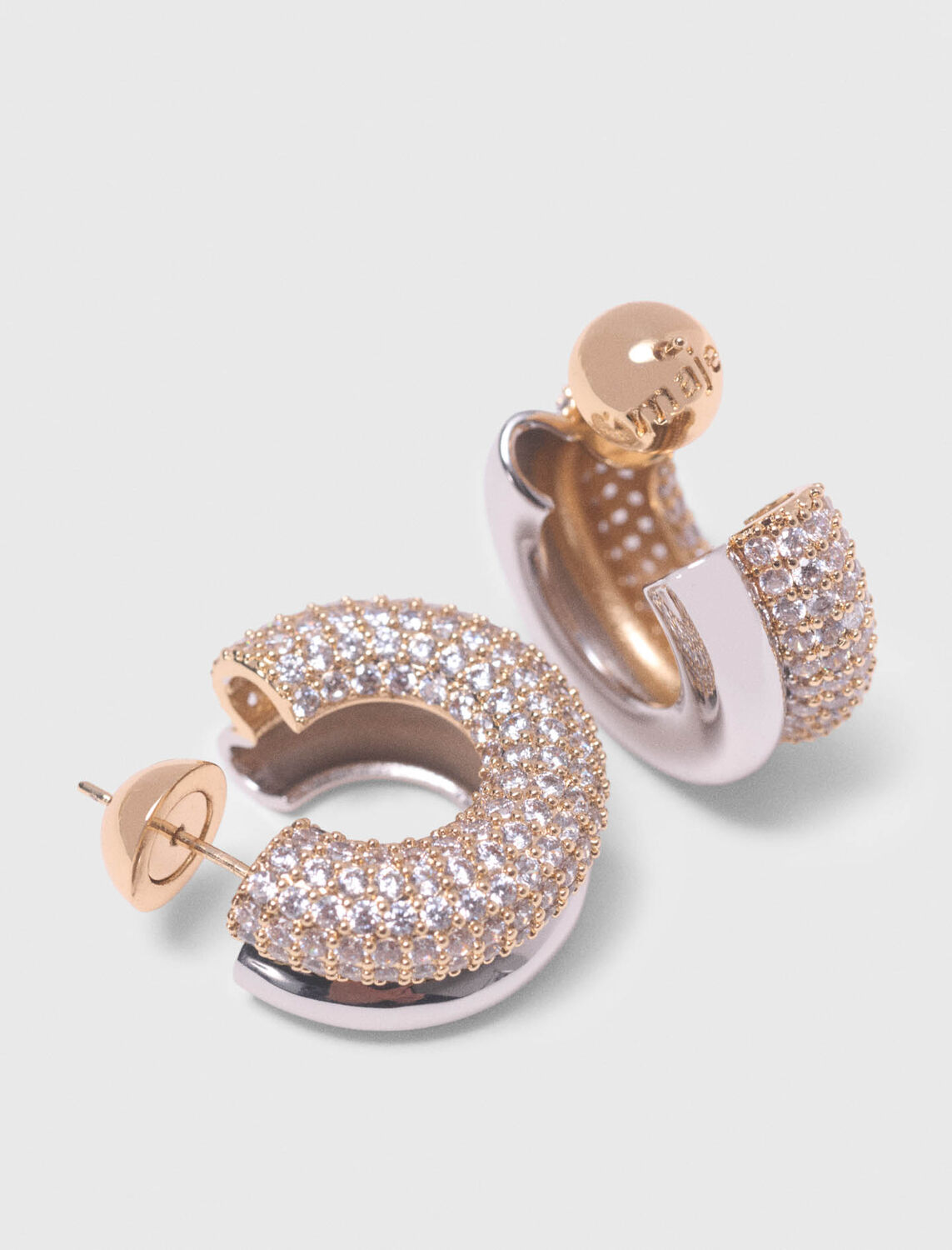 Rhinestone earrings -  - MAJE