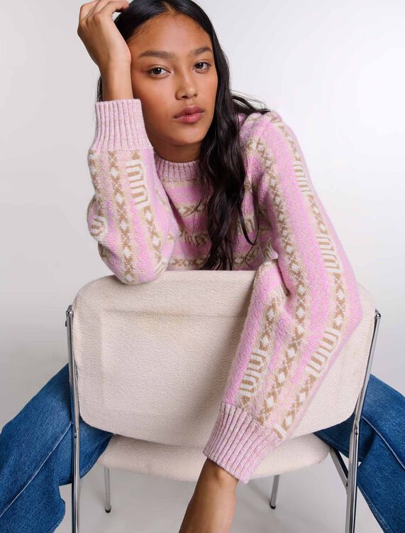 Jacquard jumper - Fall-Winter Collection - MAJE