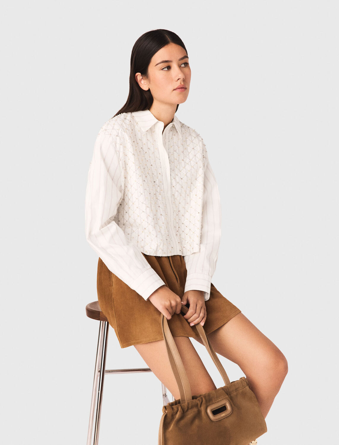 maje : Shirts 顏色 白色/WHITE