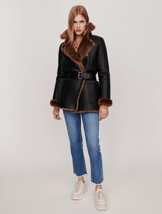 Canadian-style reversible shearling - Coats & Jackets - MAJE