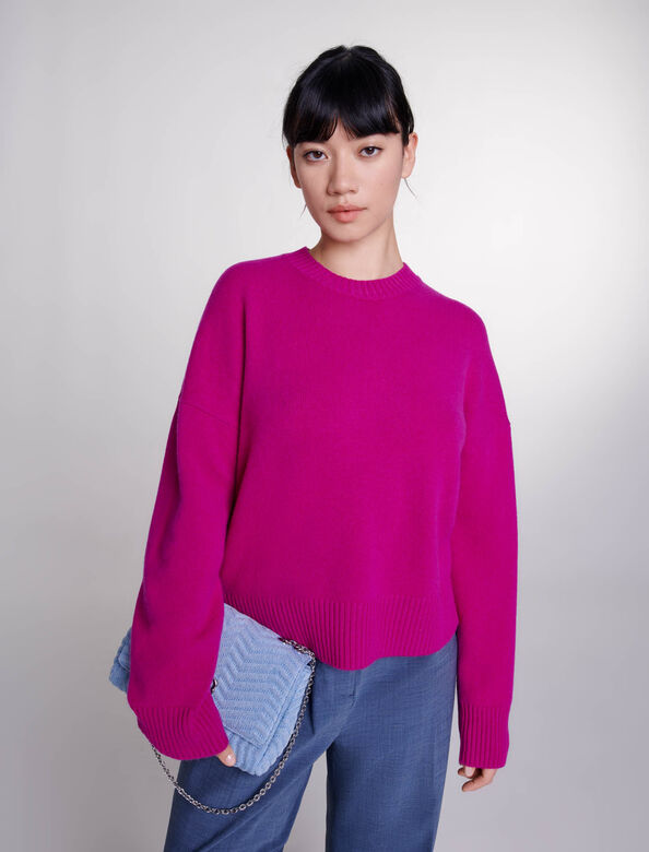 maje : Sweaters & Cardigans 顏色 玫红色/