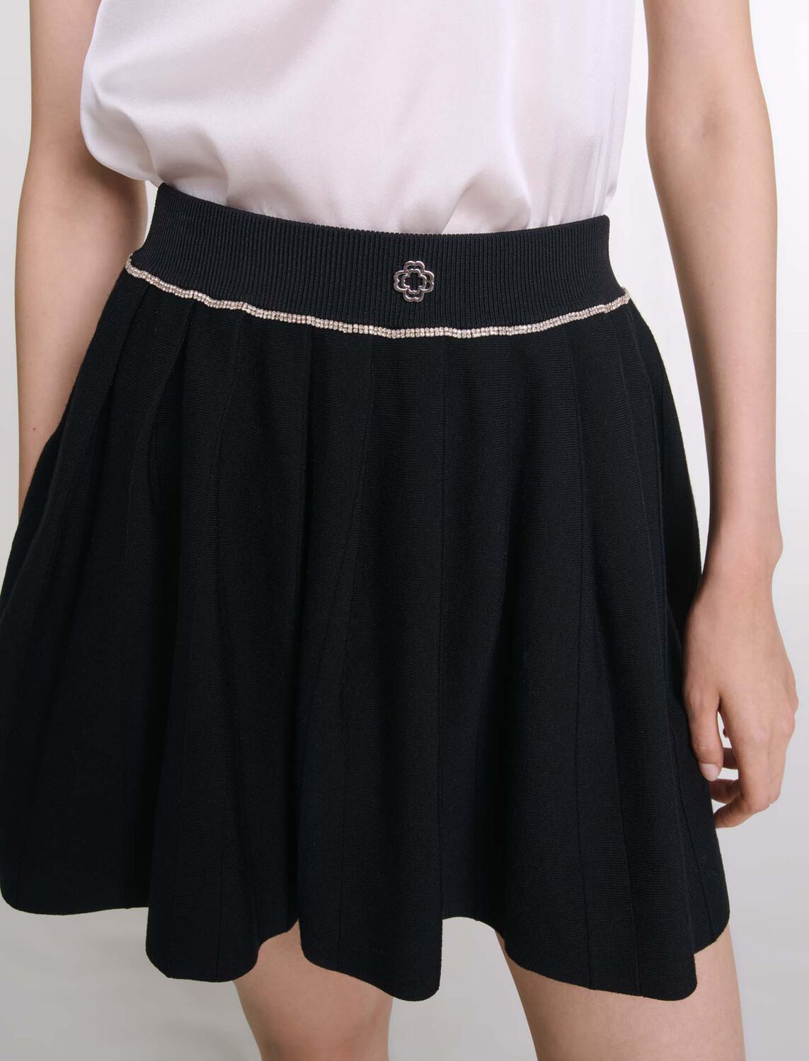 Pleated knit short skirt : Fall-Winter Collection color 