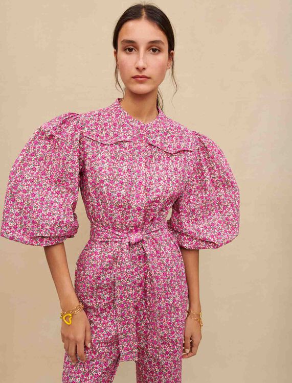 Floral printed jumpsuit - Jumpshort & Jumpsuits - MAJE