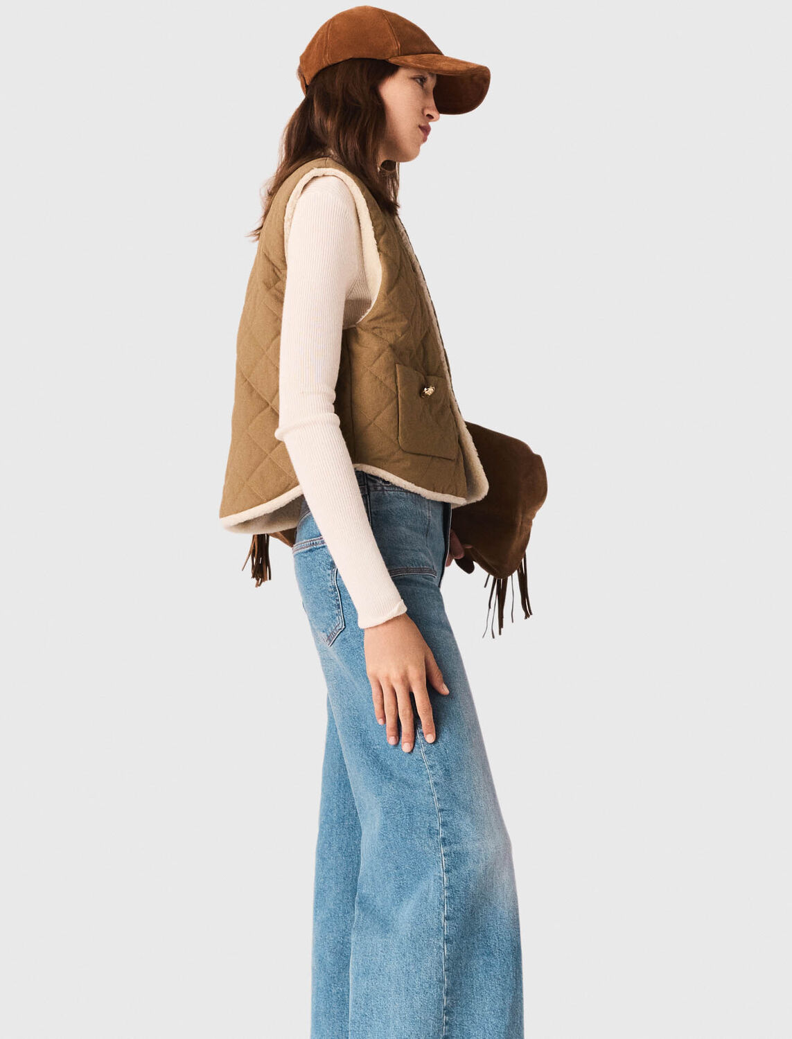 Short sleeveless puffer jacket - Coats - MAJE