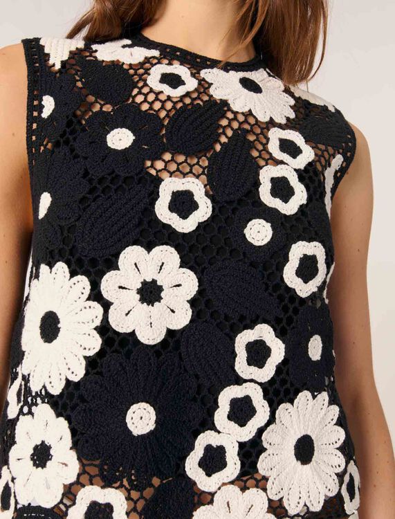 Floral crochet top - Mother's Day Gift Ideas - MAJE