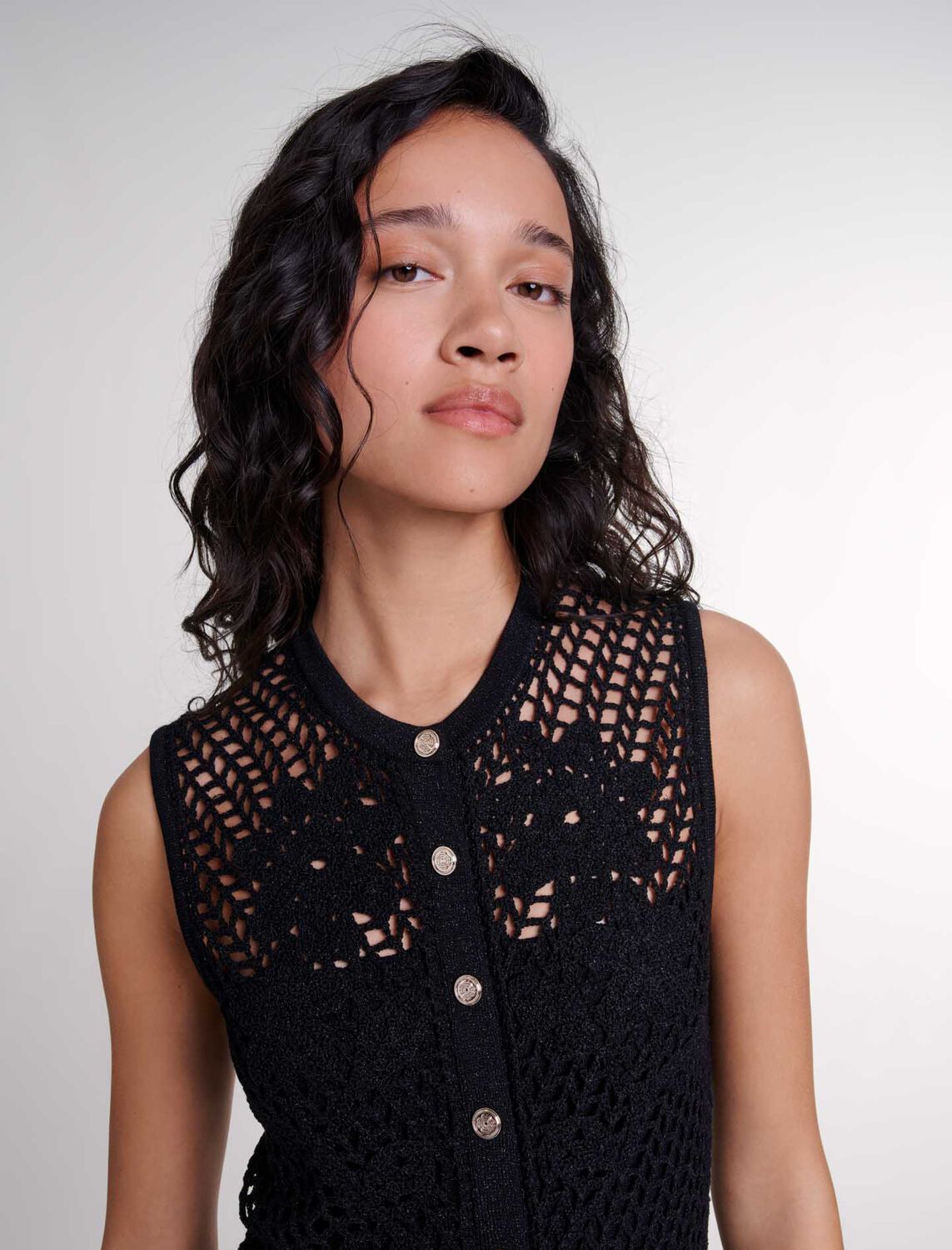 Crochet-knit maxi dress : Fall-Winter Collection color 