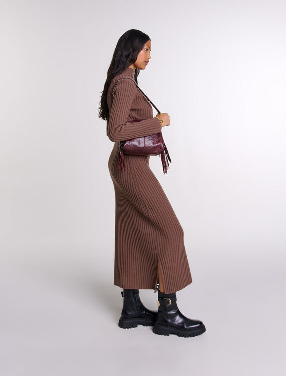 2-in-1 wool maxi dress - Dresses - MAJE