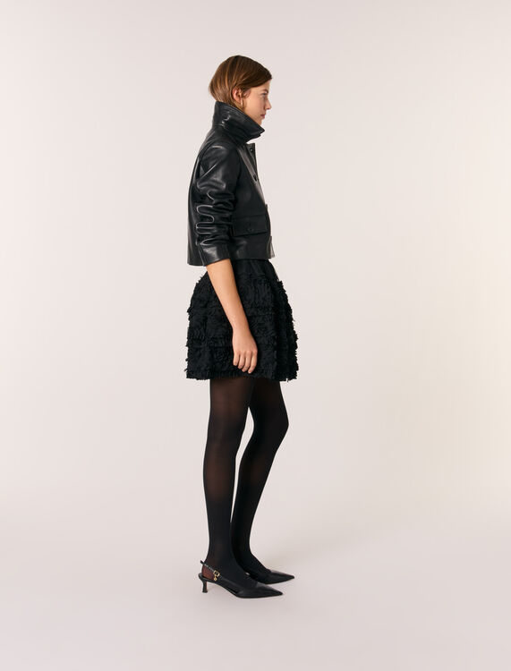 Short embroidered skirt - Skirts & Shorts - MAJE