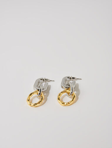 Chain earring : Jewelry color Silver/Gold