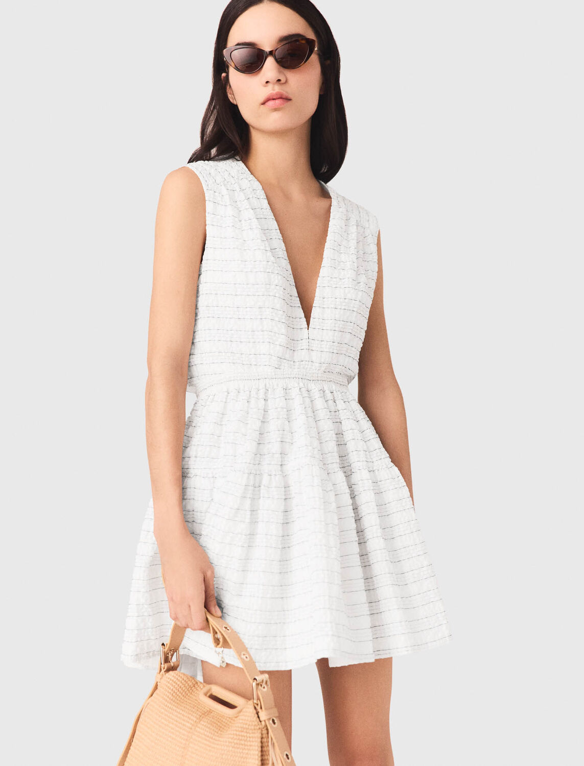 maje : Dresses 顏色 白色/WHITE