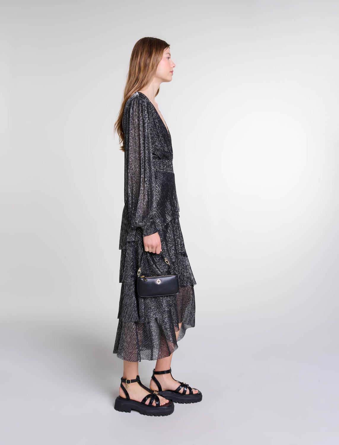 Ruffled dress - Fall-Winter Collection - MAJE