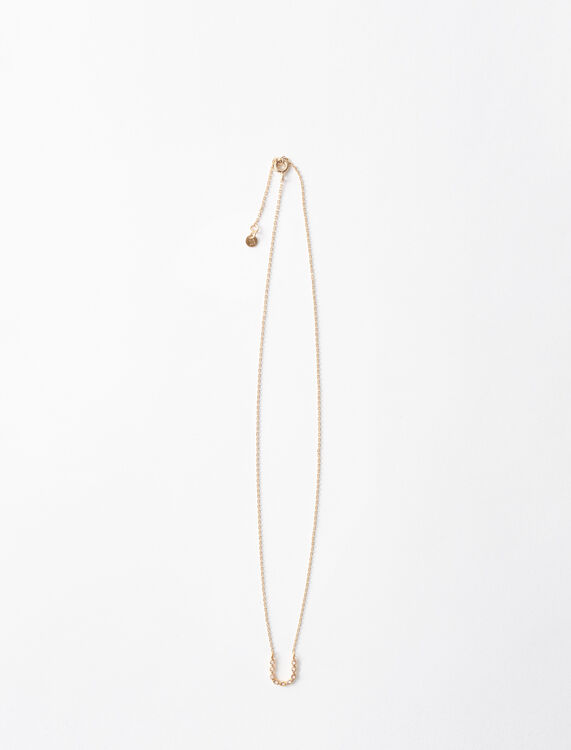 Rhinestone U necklace - Other Accessories - MAJE