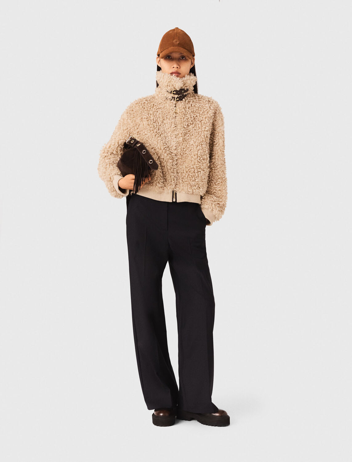 Short bouclé jacket - Blazers & Jackets - MAJE