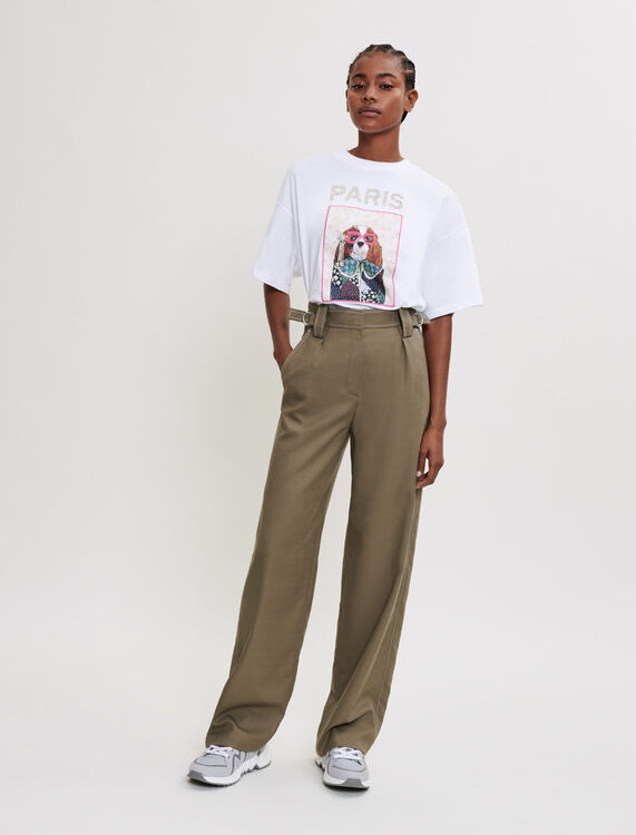 High-waisted tailored trousers - Trousers & Jeans - MAJE