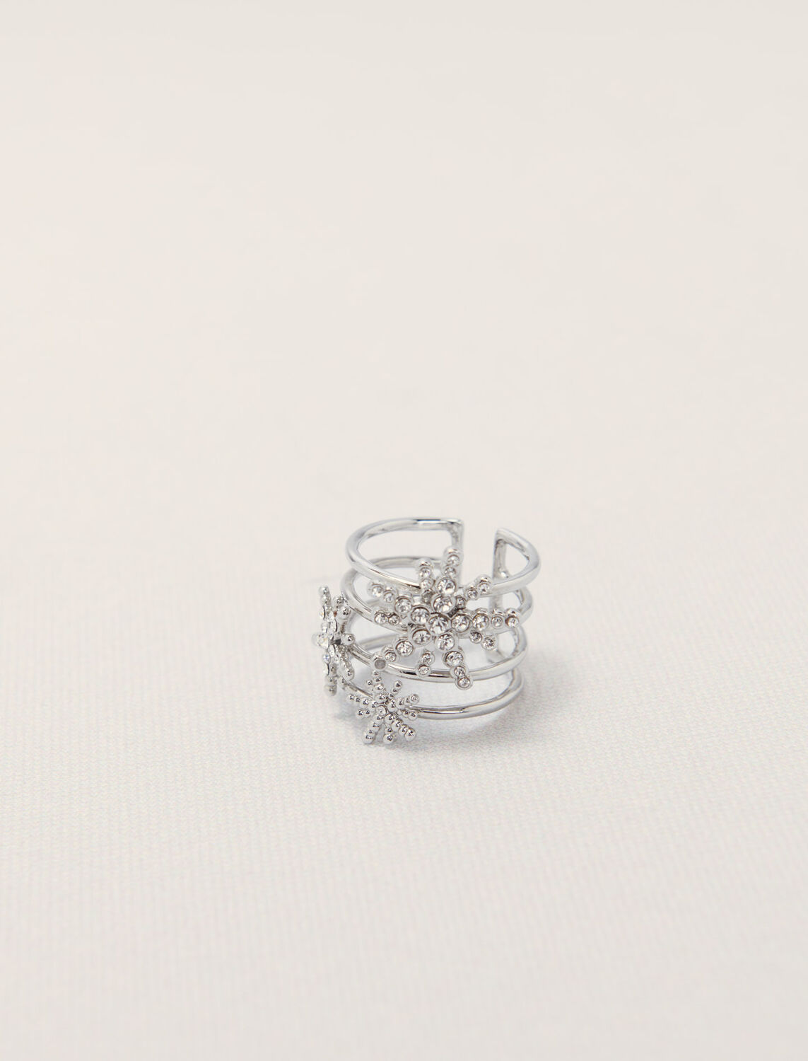 Rhinestone star ring - Jewelry - MAJE