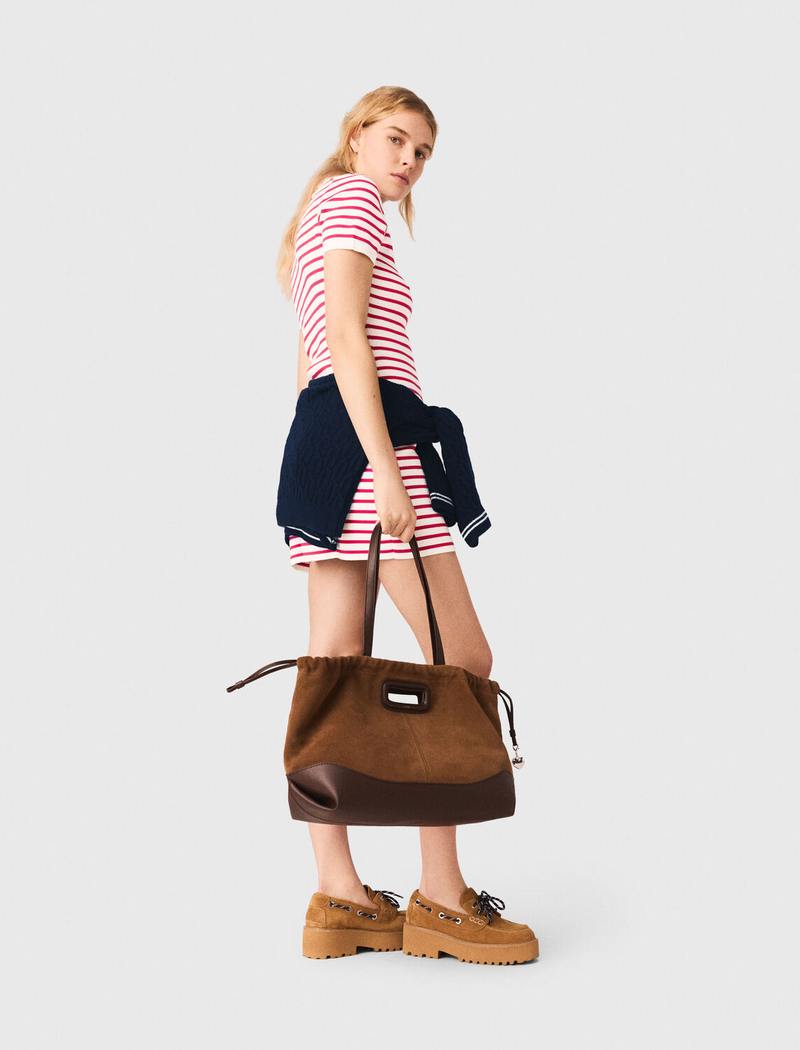 Striped polo dress - Dresses - MAJE
