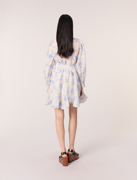 Patterned shirt dress - Dresses - MAJE