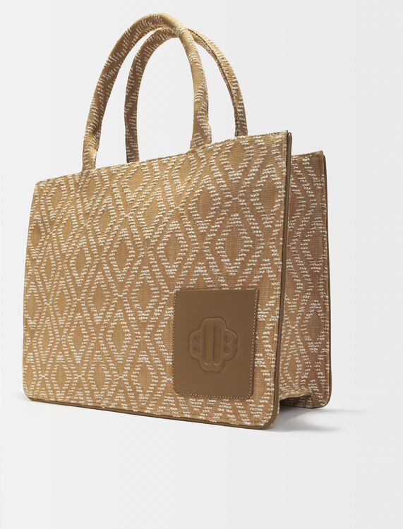 Tote bag with graphic motif - Bags - MAJE