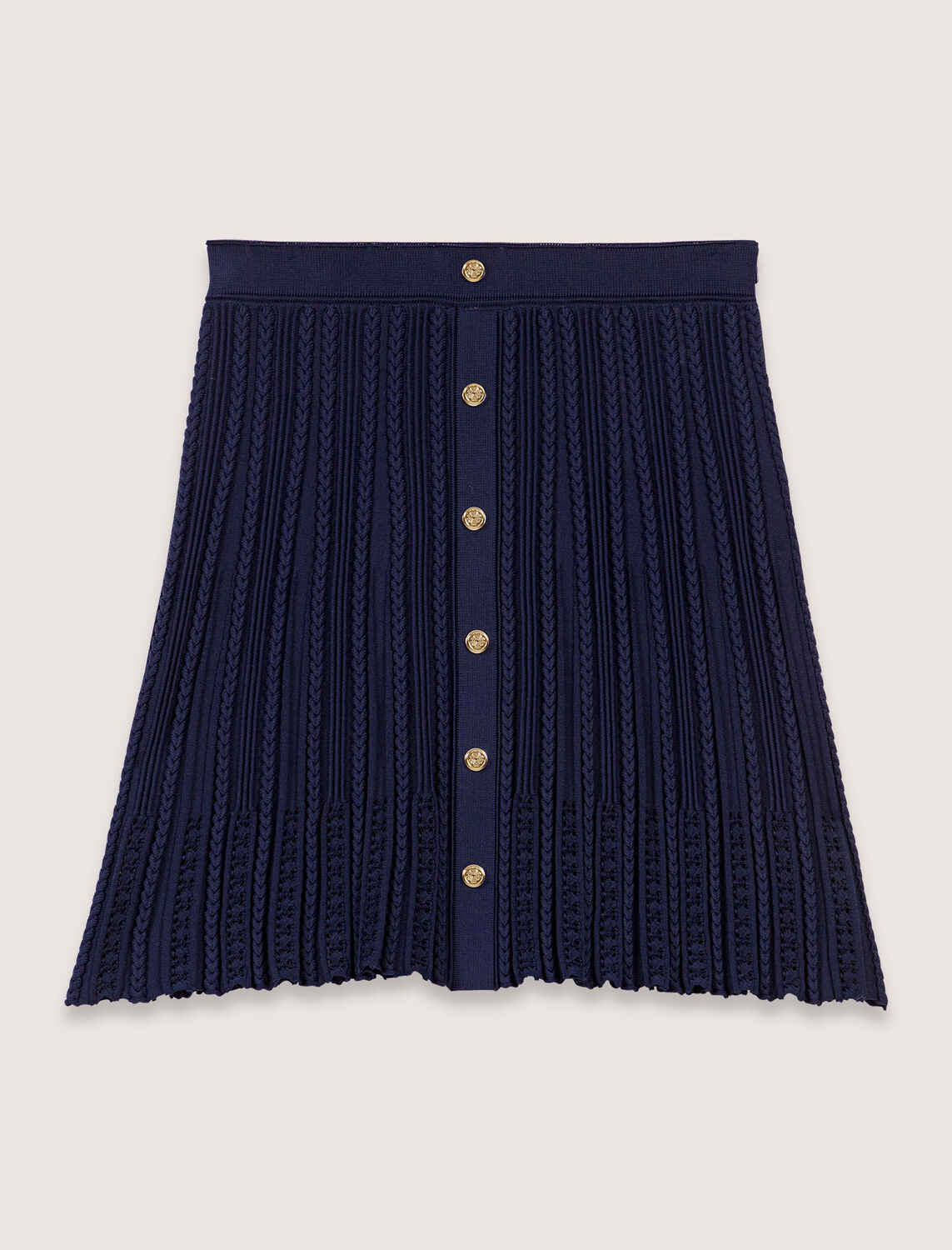 Woven knit short skirt : Skirts & Shorts color Navy