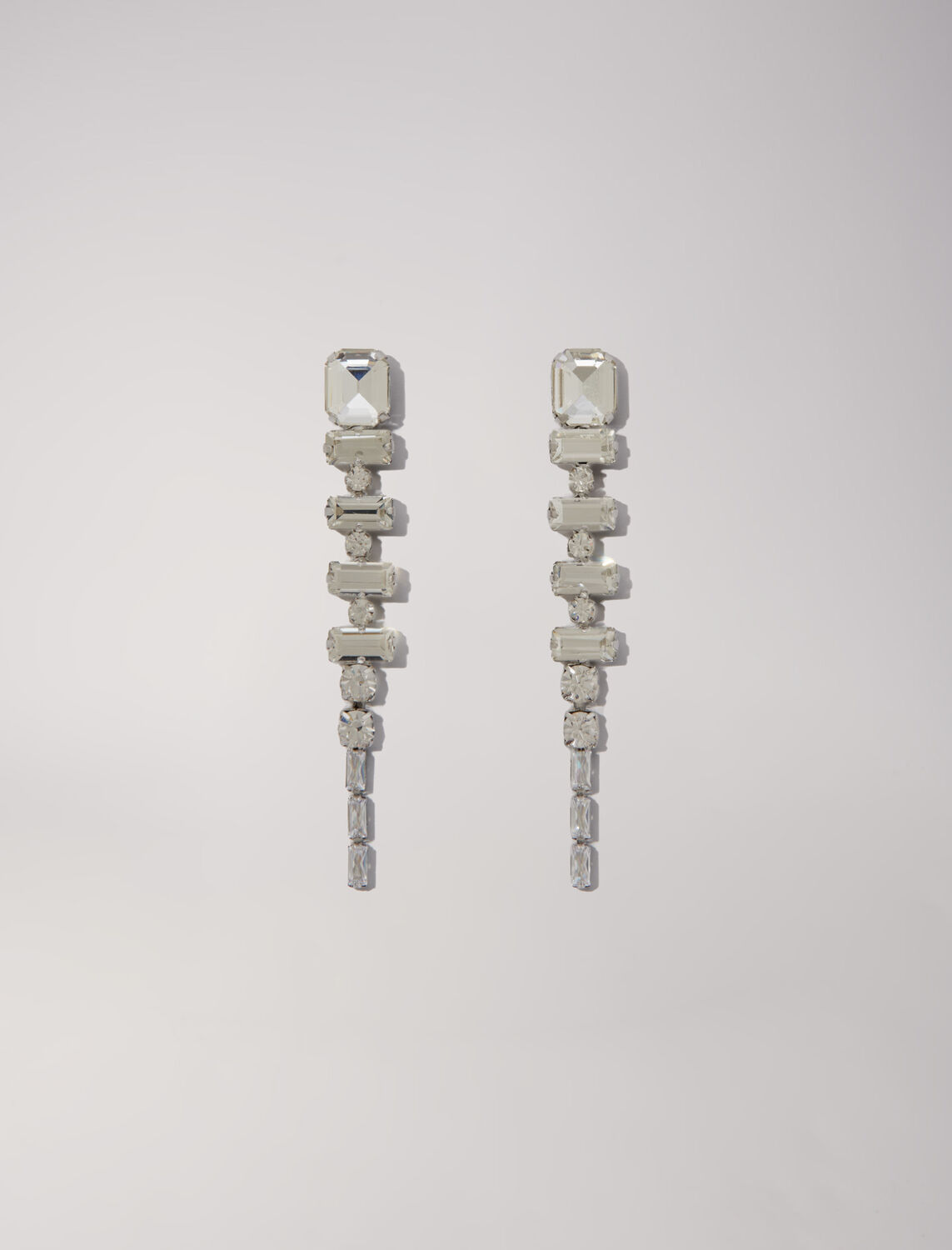 Cascade diamanté earrings - Fall-Winter Collection - MAJE