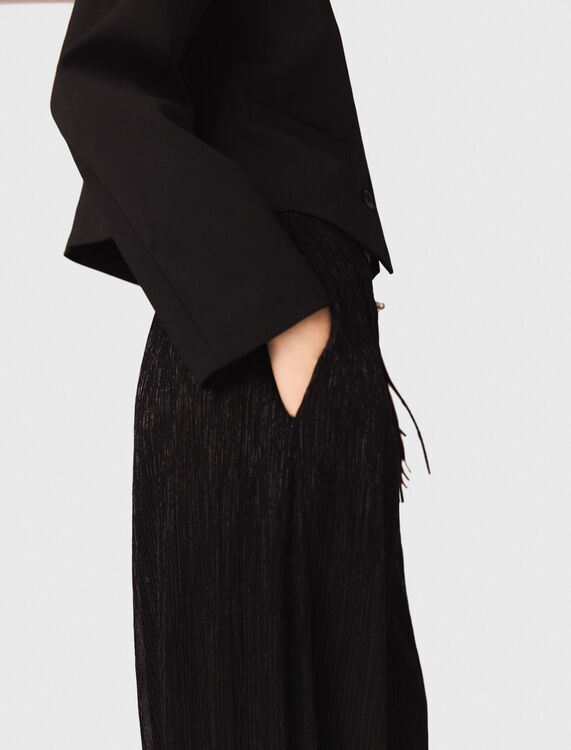 Metallic harem trousers - Trousers & Jeans - MAJE