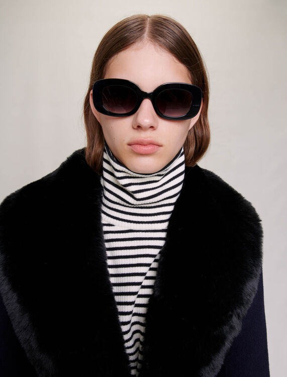 Double-faced faux fur coat - Coats & Jackets - MAJE