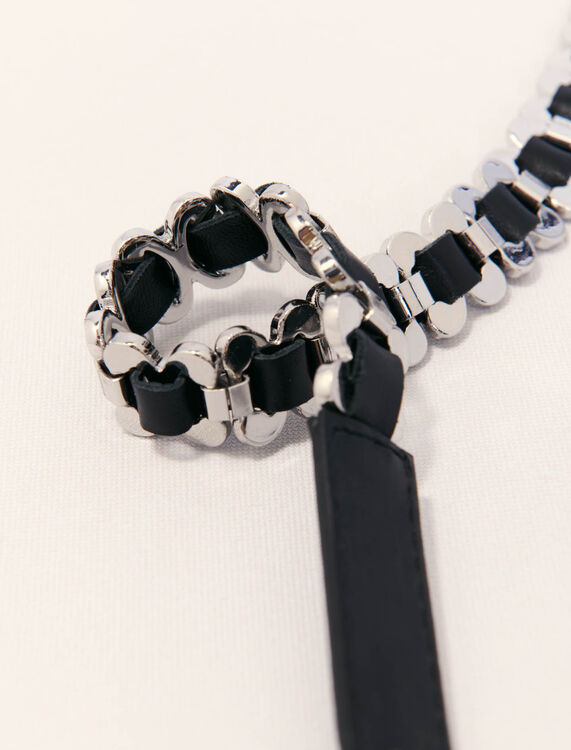 Mixed jewellery buckle chain belt - Belts - MAJE