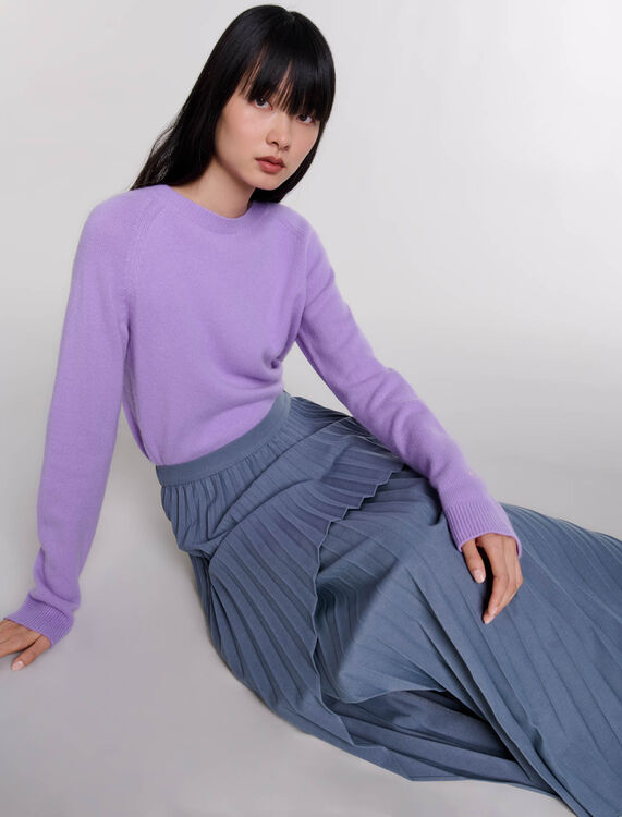Asymmetrical pleated skirt - Fall-Winter Collection - MAJE