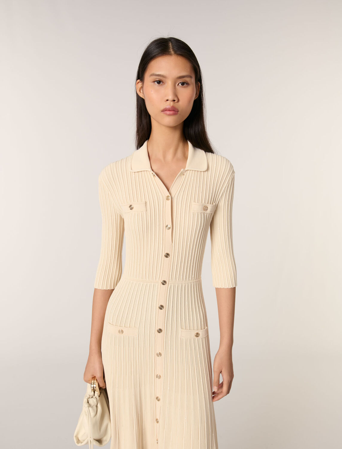 maje : Dresses 顏色 米黄色/BEIGE