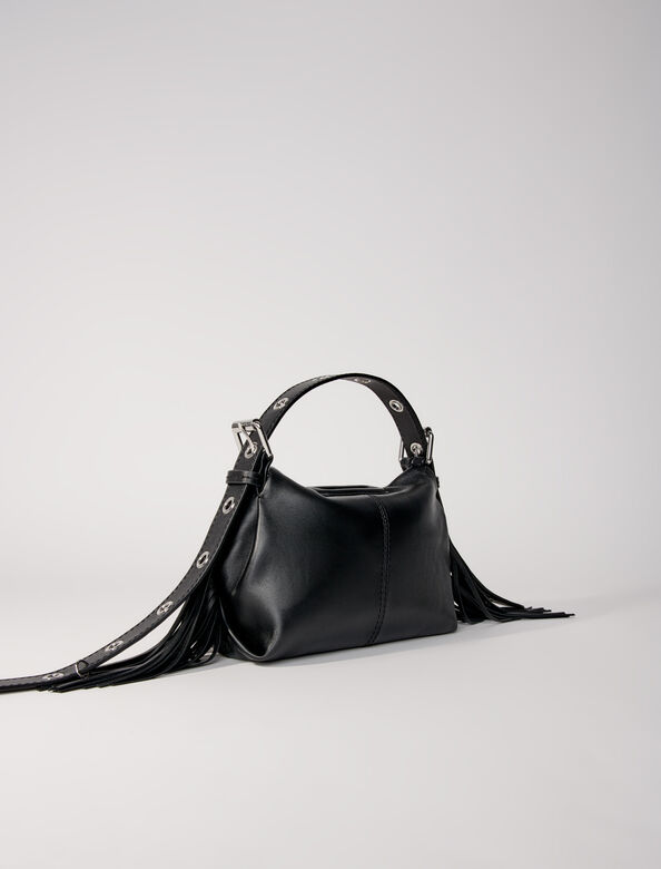 Smooth leather mini Miss M bag : M Bag color Black