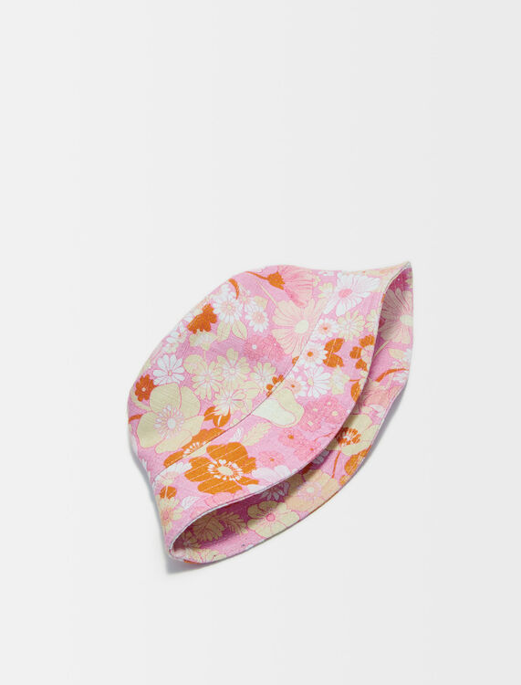 粉色花朵印花盆帽 - null - MAJE