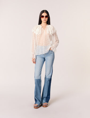 Lace top : null color White