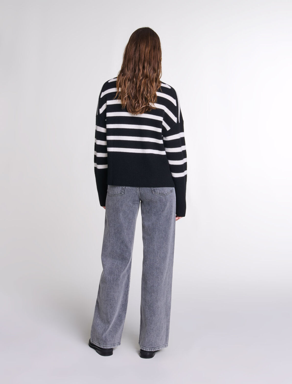 Stripe print high-neck jumper : Fall-Winter Collection color 