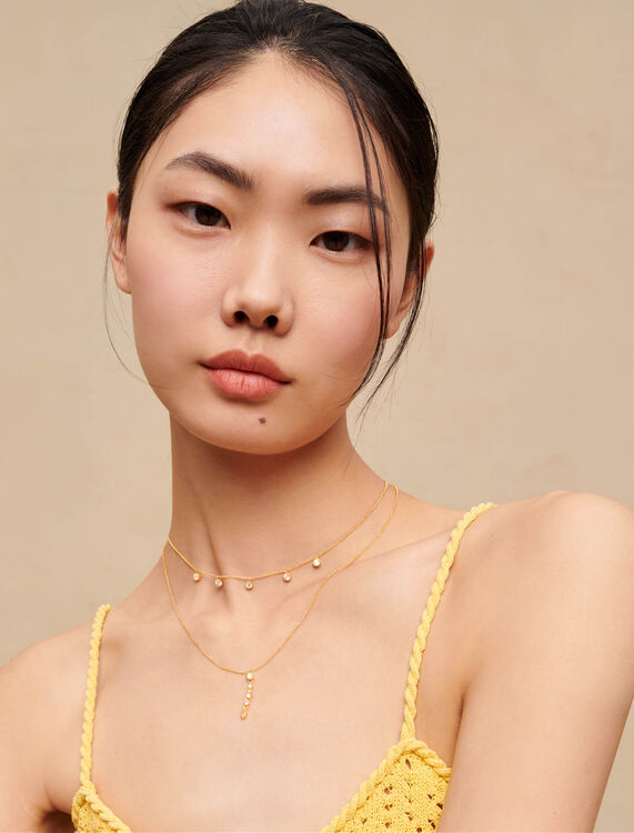 Openwork cropped top - Tops - MAJE