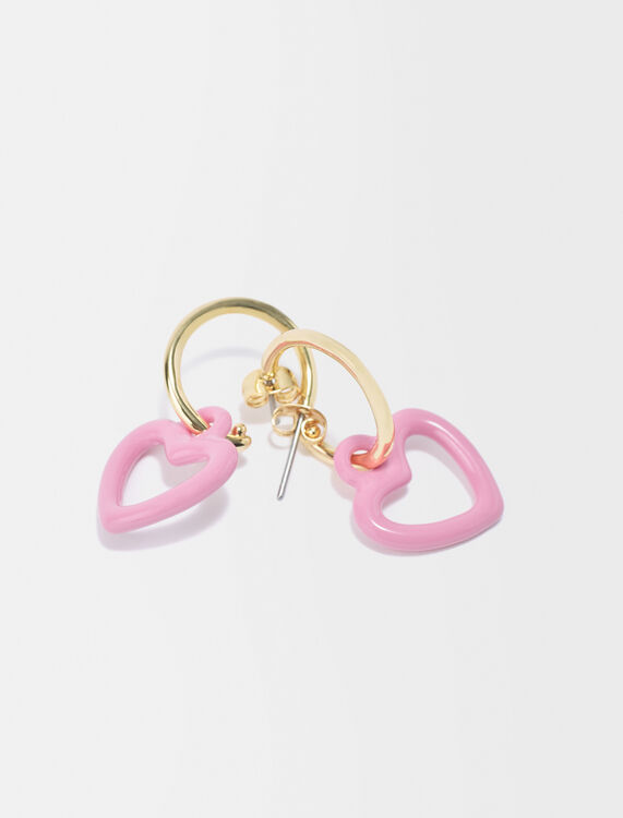 Pink heart earrings - Other Accessories - MAJE