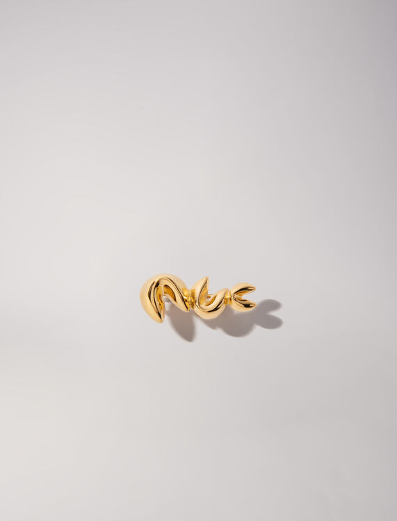 Triple fortune cookie ring : Fall-Winter Collection color Gold