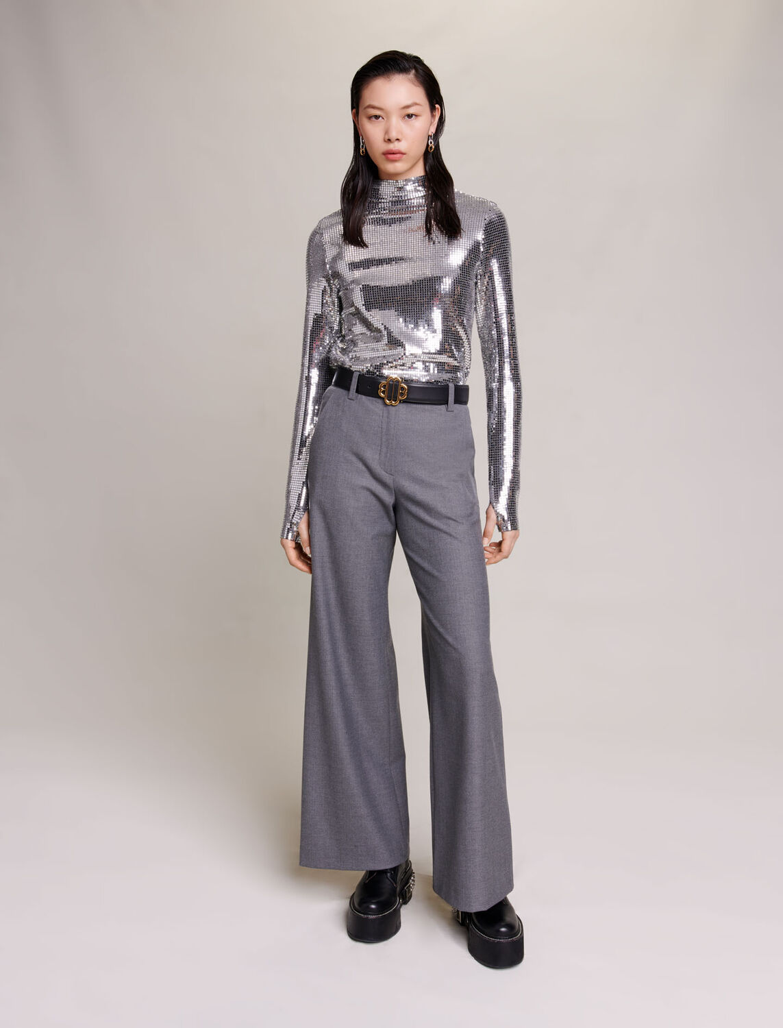 Wide-leg trousers - Bottoms - MAJE
