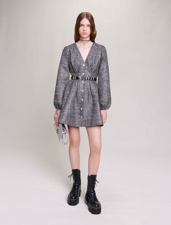 Short glittery dress - Dresses - MAJE