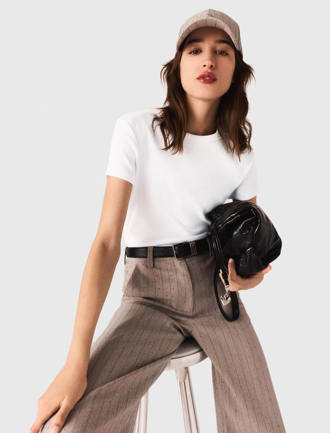 Cotton T-shirt : T-Shirts color White